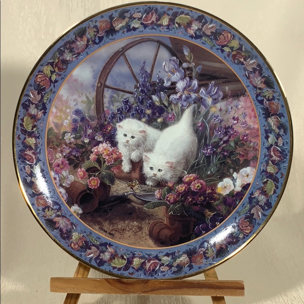 “Spring Surprises” Persian Cat Collector Plate